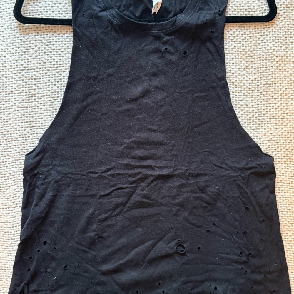 ALO Yoga Black Muscle Tee